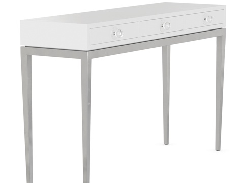  乔纳森·阿德勒设计钱宁三抽屉边桌3d模型 