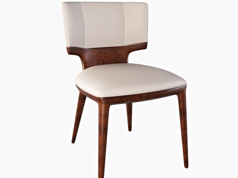  Enne 紫色餐椅3d模型 