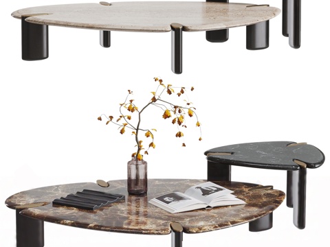  意式茶几3d模型 