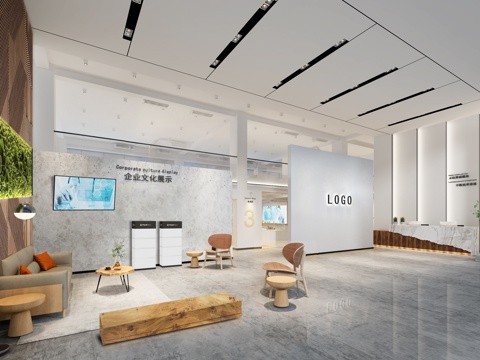  办公室 最新全套施工图 效果图合集cad施工图 