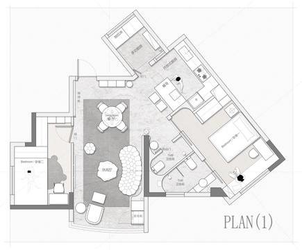  77㎡平层 平面图cad施工图 
