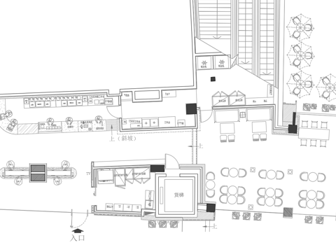 网红奶茶店 最新全套施工图 效果图合集cad施工图 