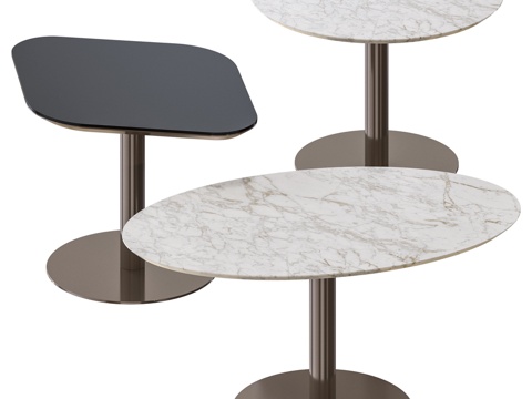  Minotti钻石休闲椅&amp;贝拉吉奥茶几3d模型 