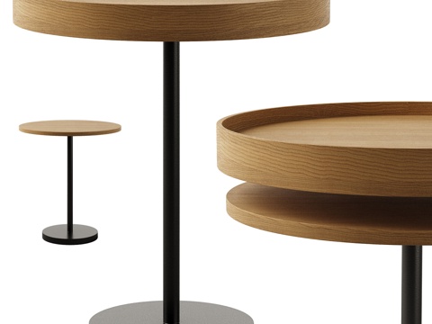  边几角几3d模型 