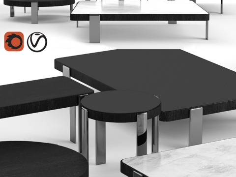  Minotti Mattia 咖啡桌3d模型 