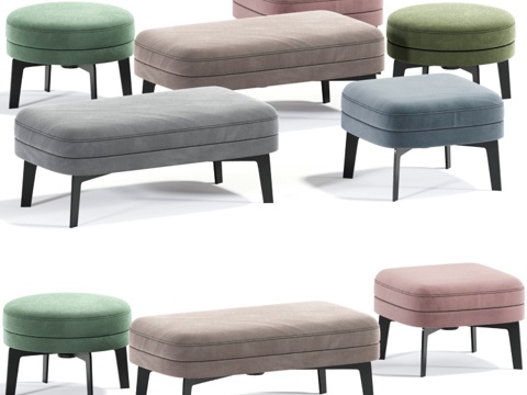  Feel Good Pouf Flexform系列3d模型 