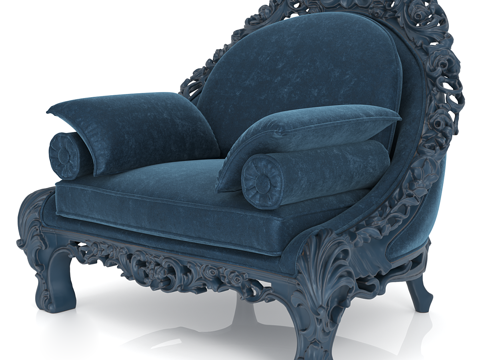  单人沙发3d模型 