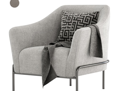  Lebom品牌CALVIN扶手椅3d模型 