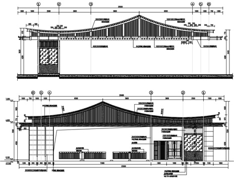  现代住宅大门CAD施工图纸cad施工图 