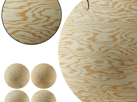  松木胶合板（无缝）3d模型 