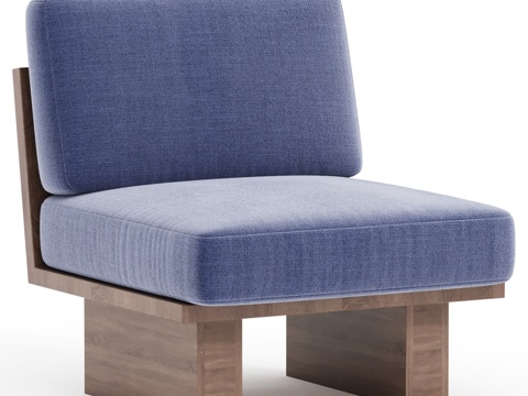  Suelo现代户外边椅3d模型3d模型 