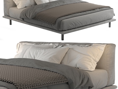  Meridiani品牌Timothy床具3d模型 