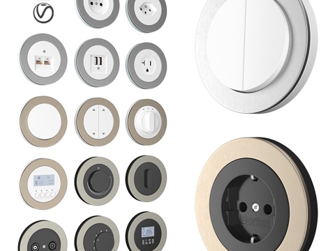  贝克R.经典不锈钢铝合金3d模型 