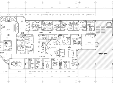  医疗美容会所 最新全套施工图 效果图合集cad施工图 