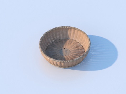  菜篮子 菜筐 收纳筐 藤编筐3d模型 