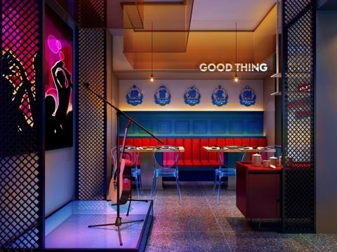 网红串串店 最新全套施工图 效果图合集cad施工图