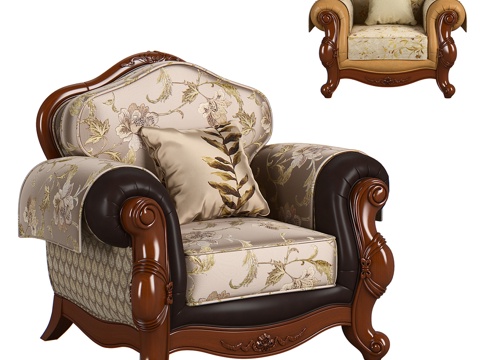  230_1_木匠沙发C_单人座_1220x974x10203d模型 