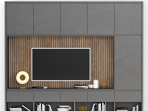  035电视柜3d模型 