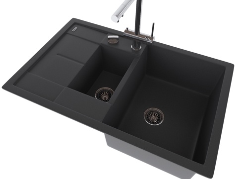  Blanco洗手盆与龙头3d模型 