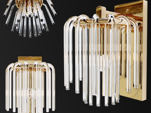  梅塞墙灯3d模型 