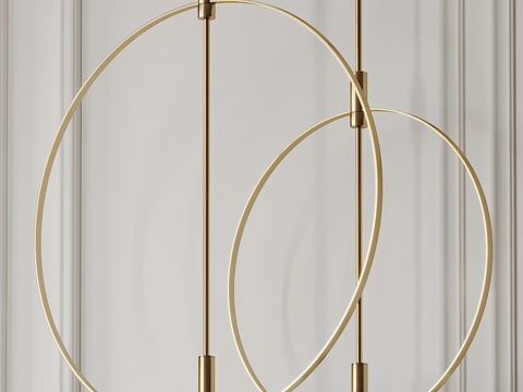  Formafantasma三角吊灯放大镜3d模型 