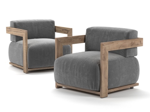  Meridiani品牌Claud露天沙发3d模型 