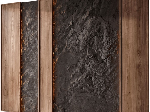  墙面3D装饰板133d模型 