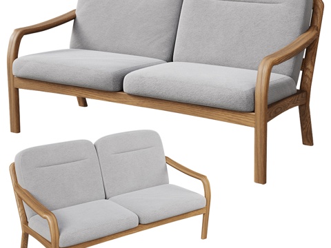  双人休闲3d模型 