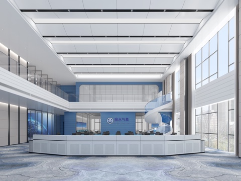  气像监测办公室 最新全套施工图 效果图合集cad施工图 