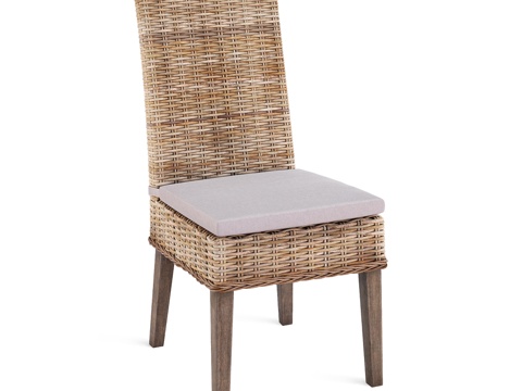  Scott Living Davenport Kubu藤编餐3d模型 