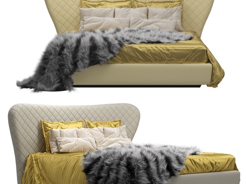  罗伯特·卡沃利 Grace 床3d模型 