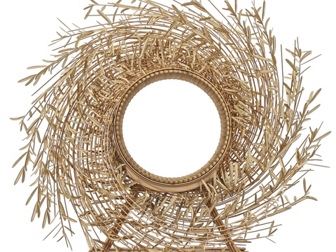  海滩藤编 Instagram 摄影宝座椅3d模型 