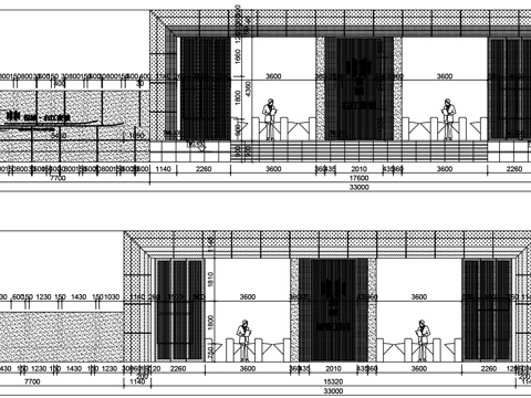 现代住宅大门CAD施工图纸cad施工图
