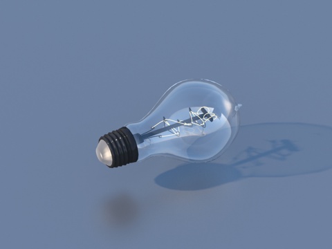  灯泡 钨丝灯泡 灯具3d模型 