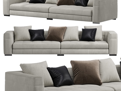  Minotti Blazer沙发3d模型 