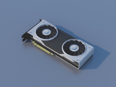  显卡 电脑显示卡3d模型 
