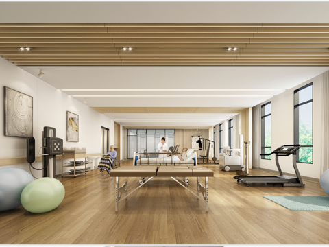  康养医疗 最新全套施工图 效果图合集cad施工图 