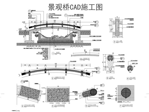 景观桥CADcad施工图