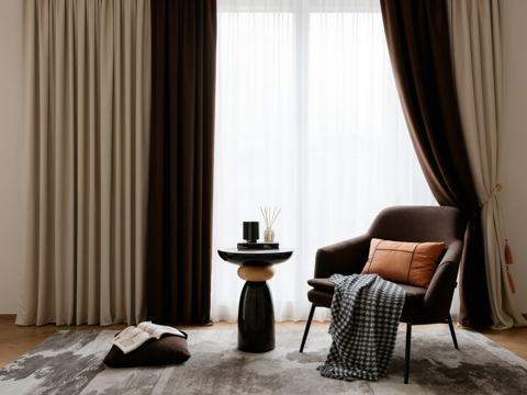  现代休闲椅组合su模型 