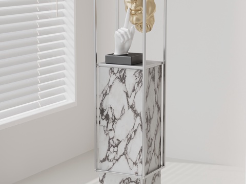  现代意式雕塑摆件3d模型 