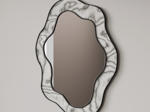  现代意式镜子3d模型 