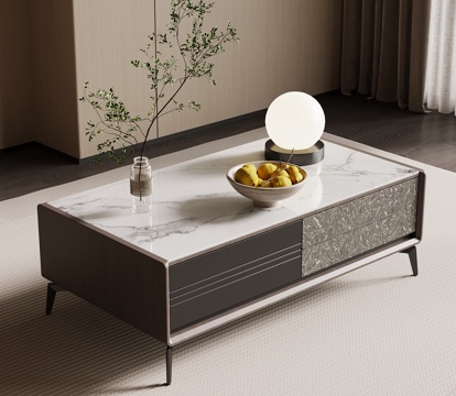  现代意式茶几3d模型 