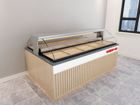  散称零食货架3d模型 