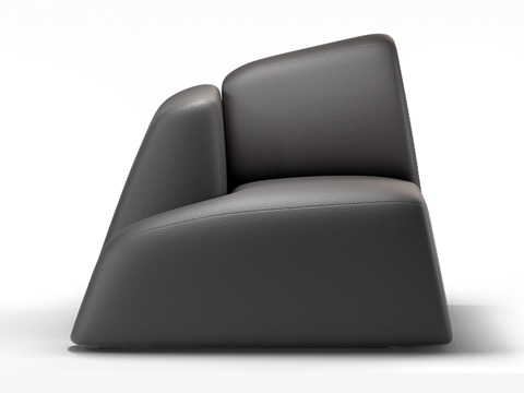  现代简约单人沙发 单人沙发 简约沙发 休闲沙发 客厅沙发3d模型 