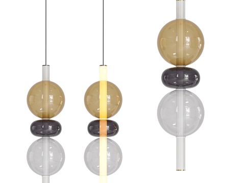  现代吊灯3d模型 