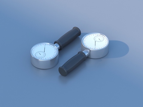  压力表3d模型 