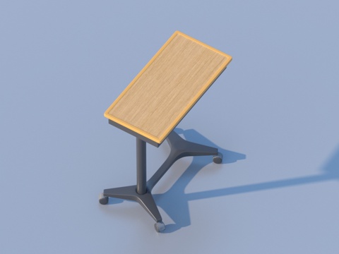  可移动餐桌 方形餐桌 家具3d模型 