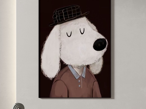  现代，简约，抽象，装饰画3d模型 