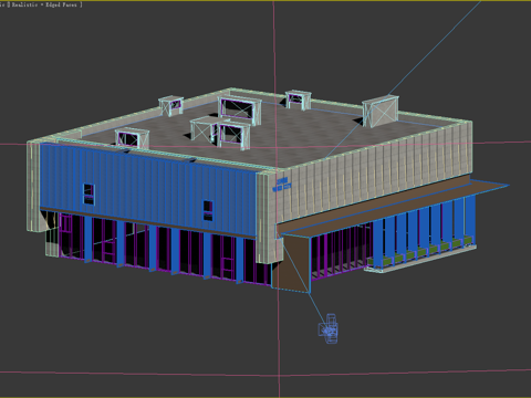  售楼处会所3d模型 