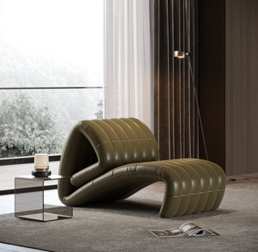  现代意式休闲椅 躺椅 沙发椅 拳头椅 躺椅su模型 